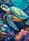 12x16 inch Sea Turtle Diamond Art Painting Kits for Adults, Full Drill Diamond Dots Paintings for Beginners, Round 5D Paint with Diamonds Pictures Gem Art Painting Kits DIY Crafts Kits